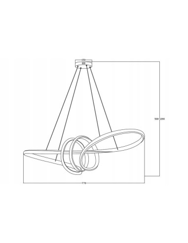 Nowoczesna lampa wisząca LED Canbera 40W czarna – designerskie oświetlenie do biura i przestrzeni użytkowych