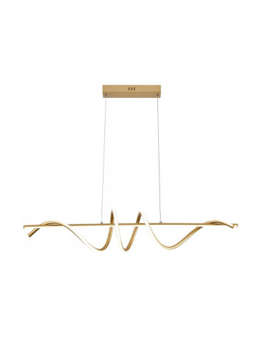 Lampa wisząca LED Serpent 339701-09, złota, 120 cm, nowoczesny design do jadalni i salonu