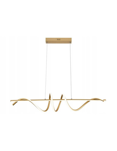 Lampa wisząca LED Serpent 339701-09, złota, 120 cm, nowoczesny design do jadalni i salonu