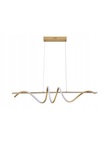 Lampa wisząca LED Serpent 339701-09, złota, 120 cm, nowoczesny design do jadalni i salonu