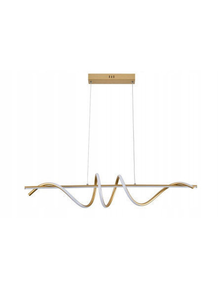 Lampa wisząca LED Serpent 339701-09, złota, 120 cm, nowoczesny design do jadalni i salonu