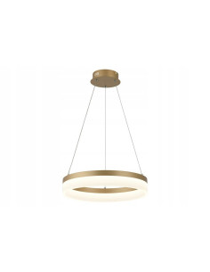 Lampa LED Cornelia Okrągła Złota, 40 cm, 24W – Nowoczesne Oświetlenie do Salonu i Jadalni, Energooszczędna i Elegancka