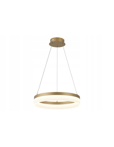 Lampa LED Cornelia Okrągła Złota, 40 cm, 24W – Nowoczesne Oświetlenie do Salonu i Jadalni, Energooszczędna i Elegancka