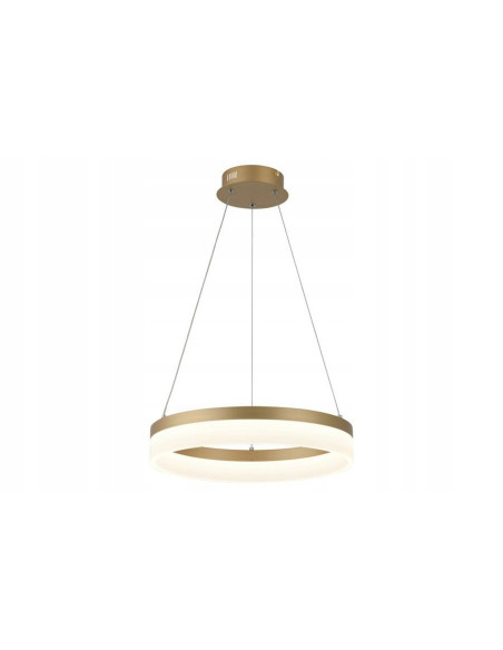 Lampa LED Cornelia Okrągła Złota, 40 cm, 24W – Nowoczesne Oświetlenie do Salonu i Jadalni, Energooszczędna i Elegancka