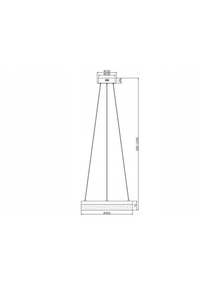 Lampa LED Cornelia Okrągła Złota, 40 cm, 24W – Nowoczesne Oświetlenie do Salonu i Jadalni, Energooszczędna i Elegancka
