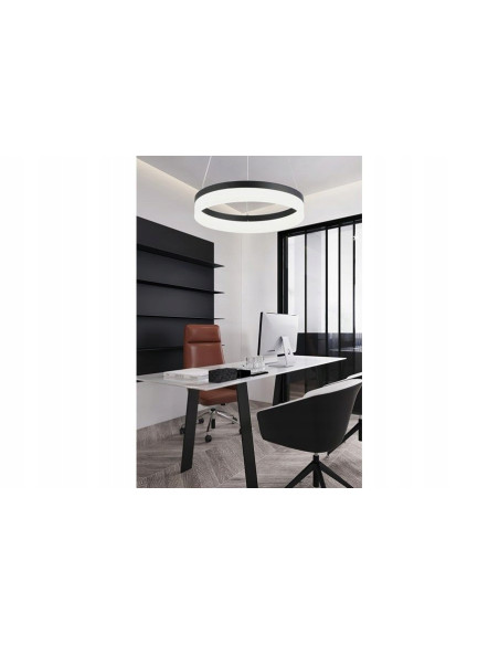 Lampa LED RING Cornelia 24W 4000K - eleganckie oświetlenie antracytowe do salonu i biura
