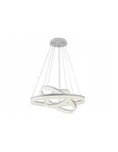 Lampa wisząca LED Cornelia RING 120 cm w białym, nowoczesnym designie do eleganckich wnętrz