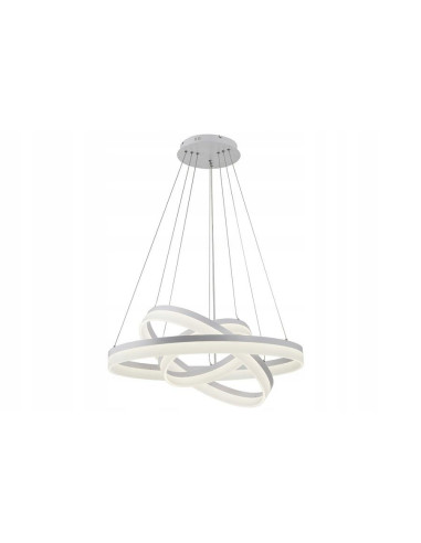 Lampa wisząca LED Cornelia RING 120 cm w białym, nowoczesnym designie do eleganckich wnętrz