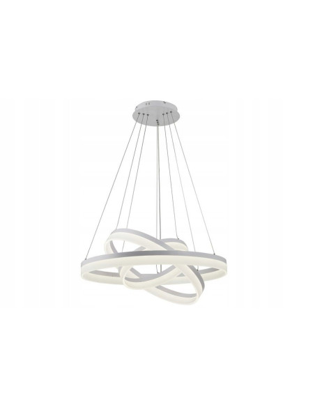 Lampa wisząca LED Cornelia RING 120 cm w białym, nowoczesnym designie do eleganckich wnętrz