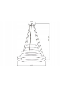 Lampa wisząca LED Cornelia RING 120 cm w białym, nowoczesnym designie do eleganckich wnętrz 2