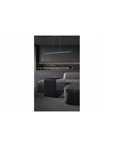 Lampa wisząca LED Branson w kolorze czarnym – stylowe oświetlenie do jadalni i kuchni, energooszczędna elegancja.