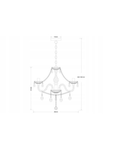 Lampa wisząca Marie z kryształami w czerni – nowoczesna elegancja do każdego wnętrza