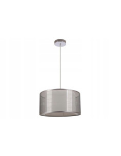 Lampa Martina Srebrna z Podwójnym Kloszem, Elegancka Metalowa do Wnętrz, E27, Wysokość 100 cm, Nowoczesny Design 2