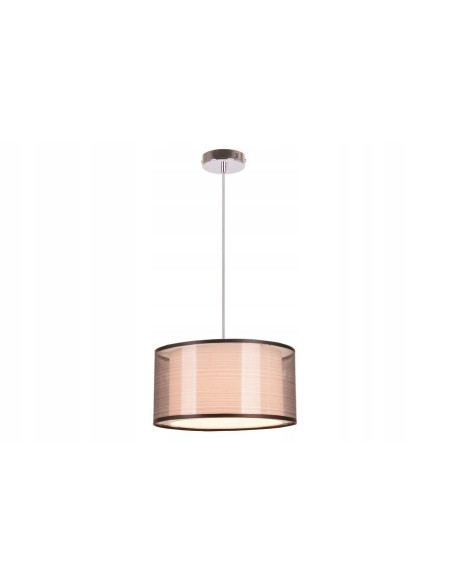 Lampa wisząca Martina w kolorze beżowym - elegancki dodatek do salonu, jadalni, biura oraz innych wnętrz.