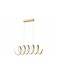 Lampa LED Ribbon w złotym kolorze - nowoczesna, elegancka lampa sufitowa do jadalni, kuchni i salonu, 40W