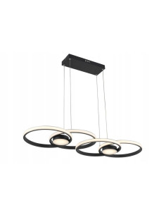 Lampa LED Audia 48W w nowoczesnym designie - eleganckie oświetlenie czarne do salonu i biura.