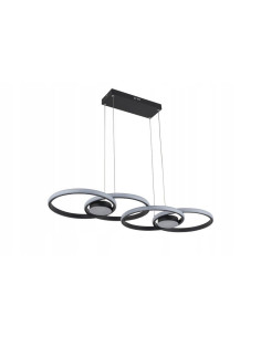 Lampa LED Audia 48W w nowoczesnym designie - eleganckie oświetlenie czarne do salonu i biura. 2