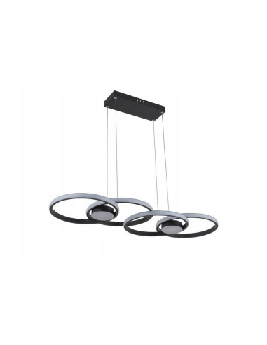 Lampa LED Audia 48W w nowoczesnym designie - eleganckie oświetlenie czarne do salonu i biura.