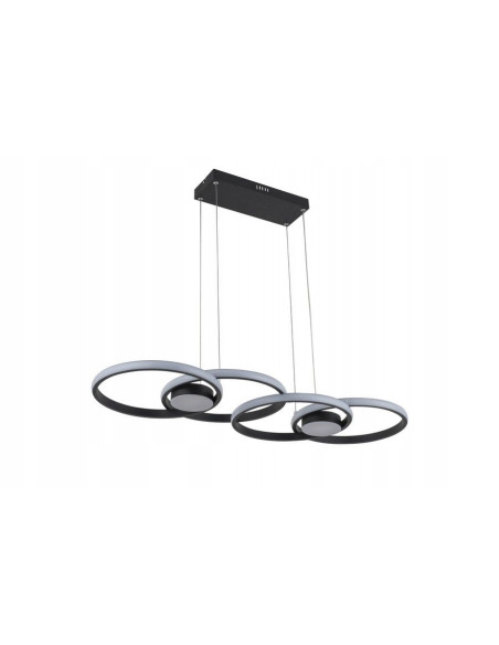 Lampa LED Audia 48W w nowoczesnym designie - eleganckie oświetlenie czarne do salonu i biura.