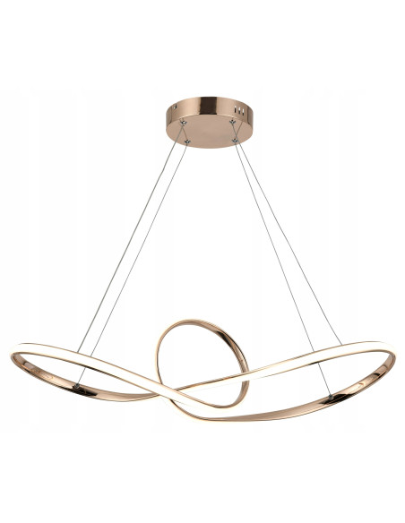 Lampa LED Arlena w złotym wykończeniu – nowoczesne oświetlenie do kuchni, salonu i sypialni, 3600 lumenów, ściemniana.