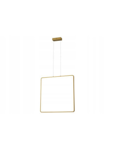 Lampa wisząca LED Anaya 30W, kwadratowa, złota, nowoczesne oświetlenie do biura i restauracji, 4000K.