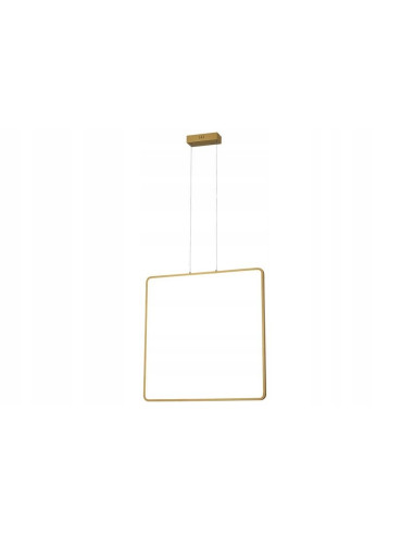 Lampa wisząca LED Anaya 30W, kwadratowa, złota, nowoczesne oświetlenie do biura i restauracji, 4000K.