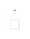 Lampa wisząca LED Anaya 30W, kwadratowa, złota, nowoczesne oświetlenie do biura i restauracji, 4000K.
