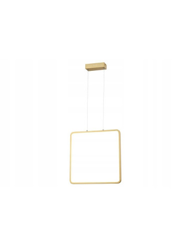 Lampa wisząca LED Anaya w złocie, kwadratowa, nowoczesna, 24W, 1920 lumenów, idealna do kuchni i jadalni