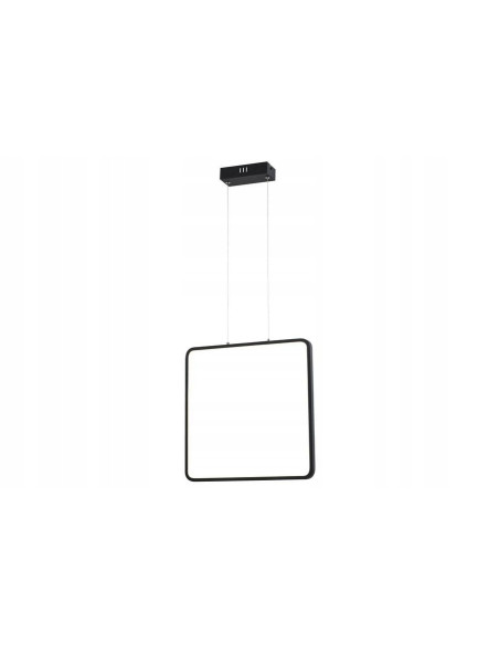 Lampa wisząca LED Anaya 24W, nowoczesna czarna, kwadratowa, idealna do jadalni i kuchni, 1920 lumenów.