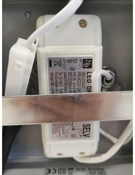 Nowoczesny kwadratowy żyrandol LED BRILONER 2 z funkcją ściemniania - elegancka lampa wisząca w szarym kolorze