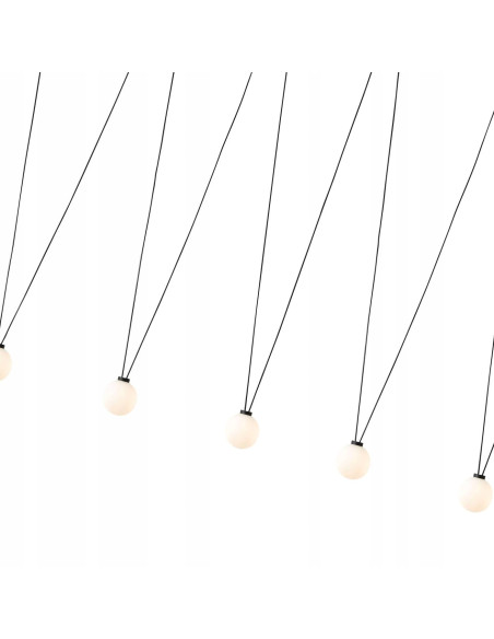 Lampa sufitowa Movo VII – minimalistyczna, regulowana z 7 kloszami, nowoczesny design do każdego wnętrza