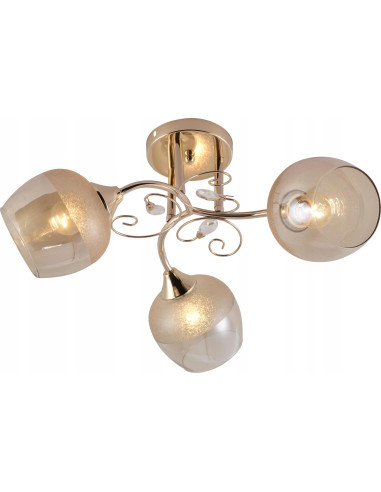 Żyrandol Marika z złotymi akcentami – elegancja i nowoczesność do Twojego wnętrza