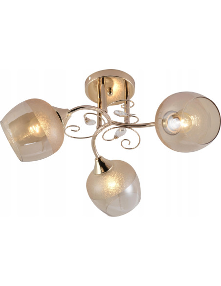 Żyrandol Marika z złotymi akcentami – elegancja i nowoczesność do Twojego wnętrza