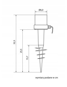 Szpikulec montażowy do lamp Su-ma Alekule 2