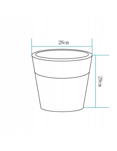 Nowoczesna Donica Ogrodowa LED RGB FLOWER POT S – Stylowa z Oświetleniem do Tarasu i Balkonu