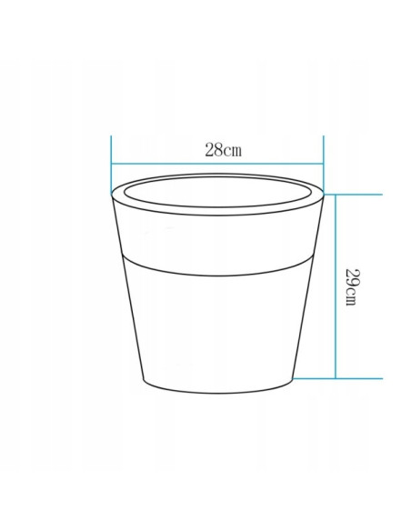Nowoczesna Donica Ogrodowa LED RGB FLOWER POT S – Stylowa z Oświetleniem do Tarasu i Balkonu