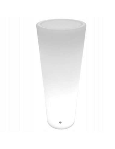 Elegancka Donica Ogrodowa RGB z Pilotem - Oświetlenie LED w 16 Kolorach, Idealna na Taras i Balkon