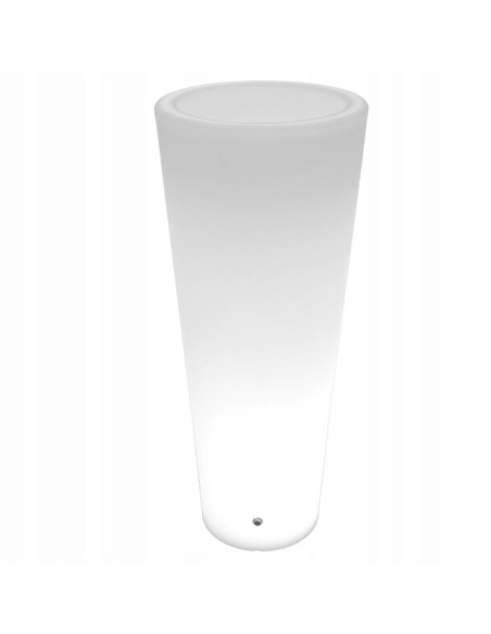 Elegancka Donica Ogrodowa RGB z Pilotem - Oświetlenie LED w 16 Kolorach, Idealna na Taras i Balkon