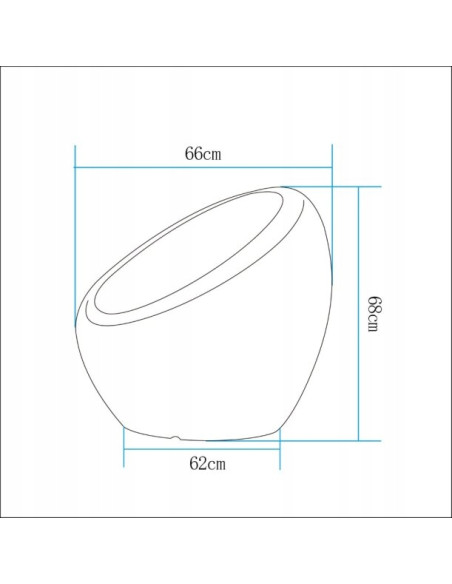 Fotel Ogrodowy LED COMFY RGBW z Pilotem - Nowoczesny, Ergonomiczny, Odporny na Warunki Atmosferyczne, Stylowy na Taras