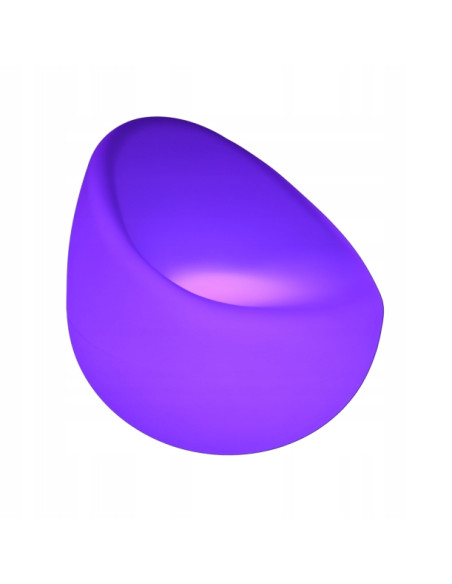 Fotel Ogrodowy LED RGBW PARTY - Nowoczesny Mebel z Ergonomicznym Designem do Ogrodu i Tarasu