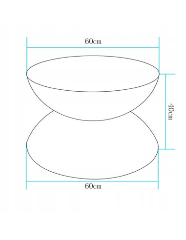 Nowoczesny stolik ogrodowy PARTY LED RGB z oświetleniem - idealny do tarasu i ogrodu na letnie wieczory.