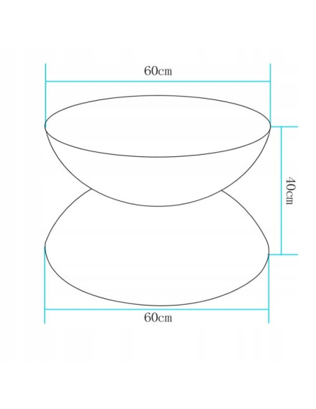 Nowoczesny stolik ogrodowy PARTY LED RGB z oświetleniem - idealny do tarasu i ogrodu na letnie wieczory.