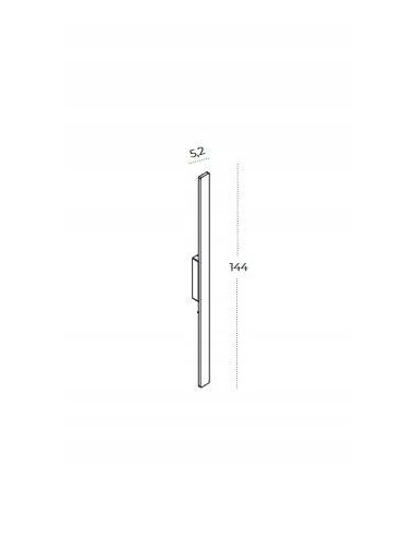 Lampa ścienna LED LENNART 24W 4000K IP54 - minimalistyczne oświetlenie do wnętrz i na zewnątrz, czarna metalowa.