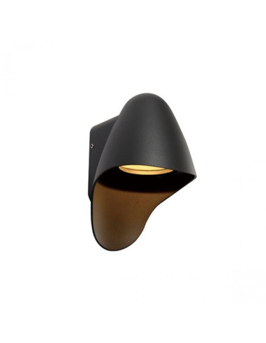 Nowoczesny kinkiet zewnętrzny MATERA WALL w szaro-srebrnym, idealny do oświetlenia tarasu i ogrodu, lampa GU10