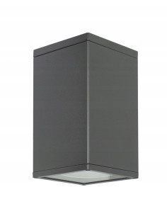 Kwadratowa lampa sufitowa Adela 8003 BL, wodoodporna, czarna E27 do tarasu i ogrodu, nowoczesny design.