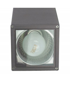 Kwadratowa lampa sufitowa Adela 8003 BL, wodoodporna, czarna E27 do tarasu i ogrodu, nowoczesny design. 2