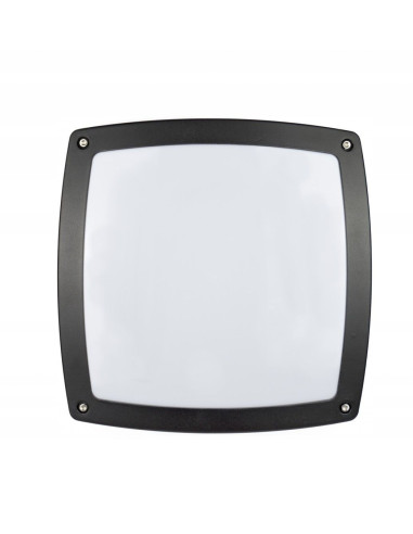 Elegancka czarna lampa ogrodowa NEX E27 - nowoczesne oświetlenie do przestrzeni zewnętrznych, montaż na ścianie lub suficie.