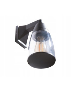 Nowoczesny kinkiet zewnętrzny RASMUS WALL czarny E27 – idealne oświetlenie do tarasu i ogrodu, IP65, metalowy design 2