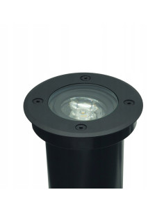 Lampa Najazdowa Erida Czarna Okrągła IP67, Energooszczędna, GU10, Do Chodnika i Podjazdu, Su-ma PABLA 2