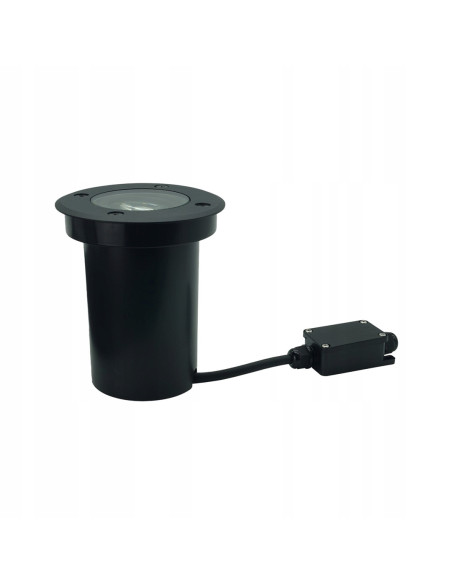 Lampa Najazdowa Erida Czarna Okrągła IP67, Energooszczędna, GU10, Do Chodnika i Podjazdu, Su-ma PABLA